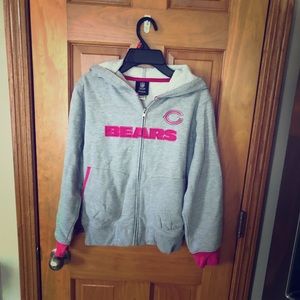 Children’s reebok Chicago bears zip up hoodie